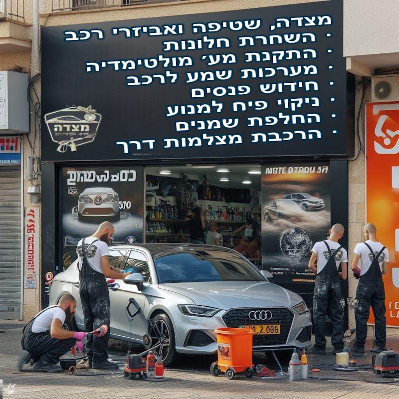 מצדה, שטיפה ואביזרי רכב